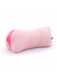 Телесный двусторонний мастурбатор - вагина и ротик - Boys of Toys - в Балаково купить с доставкой