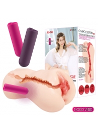 Мастурбатор-вагина с вибрацией Jenny Onahole edition 005 - KOKOS - в Балаково купить с доставкой