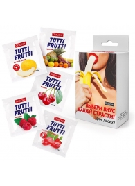 Набор из 5 саше съедобных смазок Tutti-Frutti - Биоритм - купить с доставкой в Балаково