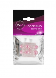 Прозрачная насадка на пенис с цветными шариками - Erowoman-Eroman - в Балаково купить с доставкой