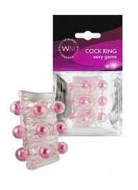 Прозрачная сквозная насадка на пенис с цветными шариками - Erowoman-Eroman - в Балаково купить с доставкой