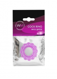 Лиловое эрекционное кольцо с 2 рядами стимулирующих шариков - Erowoman-Eroman - в Балаково купить с доставкой