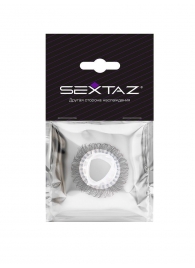 Эластичное эрекционное кольцо с длинными черными «ресничками» - Sextaz - в Балаково купить с доставкой