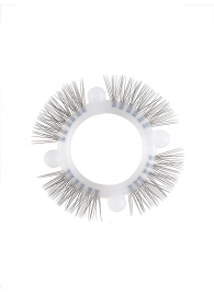 Эластичное кольцо с «ресничками» и 4 шариками - Sextaz - в Балаково купить с доставкой