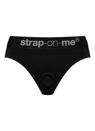 Черные трусики для насадок Heroine Lingerie Harness - size XL - Strap-on-me - купить с доставкой в Балаково