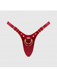 Красный пояс для фиксации насадок Strap-On-Me Leatherette Harness Fabulous - Strap-on-me - купить с доставкой в Балаково