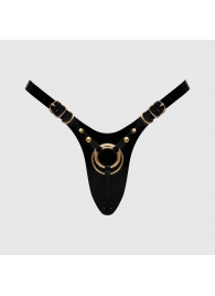 Черный пояс для фиксации насадок Strap-On-Me Leatherette Harness Fabulous - Strap-on-me - купить с доставкой в Балаково