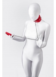 Красный ошейник с подкладкой из меха - ToyFa - купить с доставкой в Балаково