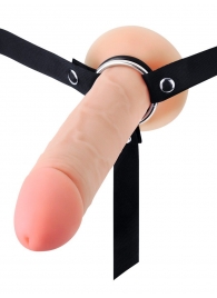 Мужской полый страпон на регулируемых ремешках - 22 см. - Sex Expert - купить с доставкой в Балаково