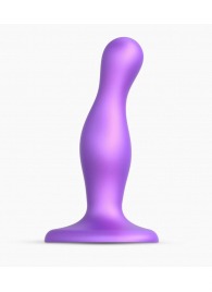 Фиолетовая насадка Strap-On-Me Dildo Plug Curvy size S - Strap-on-me - купить с доставкой в Балаково