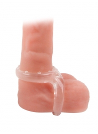 Прозрачное двойное эрекционное кольцо - Sex Expert - в Балаково купить с доставкой