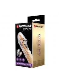 Прозрачная насадка на пенис Booker - 8 см. - Baile - в Балаково купить с доставкой