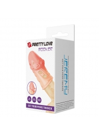 Телесная насадка на пенис Booker - 8 см. - Baile - в Балаково купить с доставкой