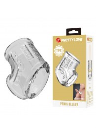 Прозрачная насадка на пенис и мошонку - Baile - в Балаково купить с доставкой