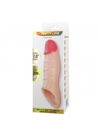 Телесная удлиняющая насадка на пенис Darnel - Baile - в Балаково купить с доставкой