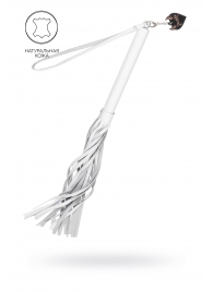 Белая кожаная плеть - 50 см. - Pecado - купить с доставкой в Балаково