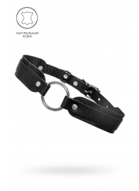 Черный кожаный чокер-ошейник со скруглёнными углами - Pecado - купить с доставкой в Балаково