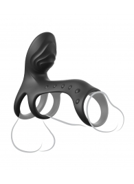 Черная насадка на пенис Ultimate Couples Cage Pro - Pipedream - в Балаково купить с доставкой