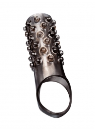 Дымчатая насадка на пенис с выпуклостями - 12 см. - Sex Expert - в Балаково купить с доставкой