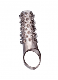 Дымчатая насадка на пенис с шипами и выпуклостями - 12 см. - Sex Expert - в Балаково купить с доставкой