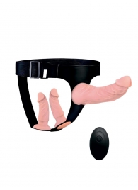 Женский страпон с 3 насадками и вибрацией - Erowoman-Eroman - купить с доставкой в Балаково