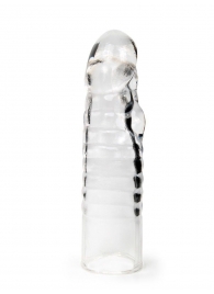 Прозрачная закрытая насадка на член - 15 см. - Sex Expert - в Балаково купить с доставкой