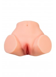Телесный реалистичный мастурбатор-полуторс с 2 любовными входами - No Name - в Балаково купить с доставкой
