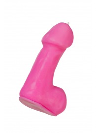 Розовая свеча в форме пениса - 47 гр. - Pecado - купить с доставкой в Балаково