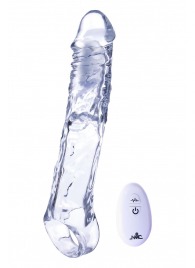 Прозрачная насадка-удлинитель Length Enhancer With Bullet с подхватом - 22,3 см. - NMC - в Балаково купить с доставкой