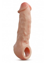 Телесная насадка-удлинитель Intrepid 9.25 Inch Realistic Penis Extender Sleeve - 23,5 см. - Blush Novelties - в Балаково купить с доставкой