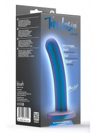 Синяя насадка с гладкой поверхностью Surrender 5.75 Inch Intermediate Pegging Dildo - 14,6 см. - Blush Novelties - купить с доставкой в Балаково