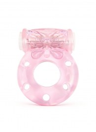Розовое эрекционное виброкольцо с бабочкой - 1137 - в Балаково купить с доставкой