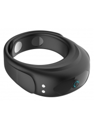 Черное эрекционное виброкольцо на ремешках - Boys of Toys - в Балаково купить с доставкой