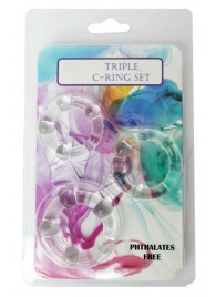 Набор из 3 эрекционных прозрачных колец - Boys of Toys - в Балаково купить с доставкой