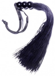 Черная силиконовая плетка - 25,4 см. - Boys of Toys - купить с доставкой в Балаково