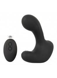 Черная анальная вибропробка с функцией расширения RC Butt Plug with 3 functions - Orion - в Балаково купить с доставкой