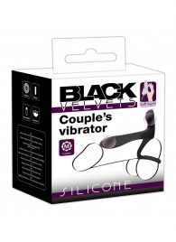 Черная насадка на член с вибрацией Couple’s Vibrator - Orion - в Балаково купить с доставкой