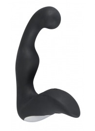 Черный перезаряжаемый стимулятор простаты с вибрацией - 14,6 см. - Orion - в Балаково купить с доставкой