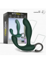 Зеленый вибромассажёр простаты Greeny - 12,8 см. - Intoyou - в Балаково купить с доставкой