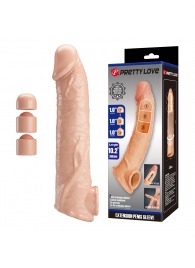 Телесный фаллоудлинитель с подхватом мошонки Silas - 26 см. - Baile - в Балаково купить с доставкой