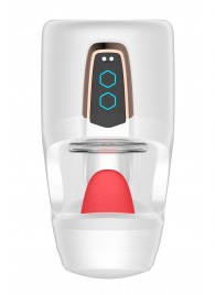 Белый мастурбатор с язычком и возвратно-поступательными движениями - Secwell - в Балаково купить с доставкой