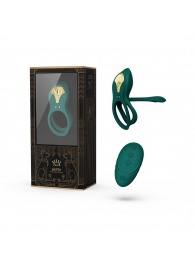 Зеленое эрекционное виброкольцо Bayek с пультом ДУ - Zalo - в Балаково купить с доставкой