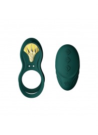 Зеленое эрекционное виброкольцо Bayek с пультом ДУ - Zalo - в Балаково купить с доставкой