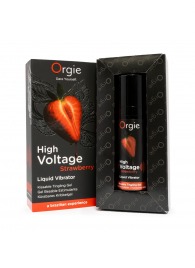 Жидкий вибратор Orgie High Voltage Strawberry - 15 мл. - ORGIE - купить с доставкой в Балаково