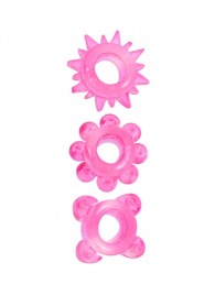 Комплект из 3 розовых эрекционных колец - Erowoman-Eroman - в Балаково купить с доставкой