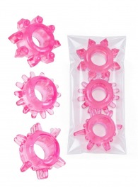 Комплект из трех розовых эрекционных колец - Erowoman-Eroman - в Балаково купить с доставкой