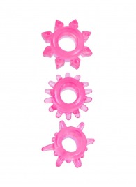 Комплект из трех розовых эрекционных колец - Erowoman-Eroman - в Балаково купить с доставкой