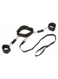 Ошейник с наручниками Bondage Collection Collar and Wristbands Plus Size - Lola Games - купить с доставкой в Балаково