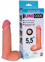 Фаллическая насадка Харнесс UNICOCK 5,5  - 17 см. - LOVETOY (А-Полимер) - купить с доставкой в Балаково