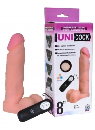 Фаллическая насадка Харнесс UNICOCK 8  с вибрацией - 20 см. - LOVETOY (А-Полимер) - купить с доставкой в Балаково